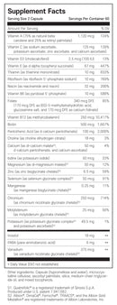 자이모겐 액티브뉴트리언트® 구리 철분 무포함 120캡슐 - Xymogen ActivNutrients® without Copper & Iron 120 cap