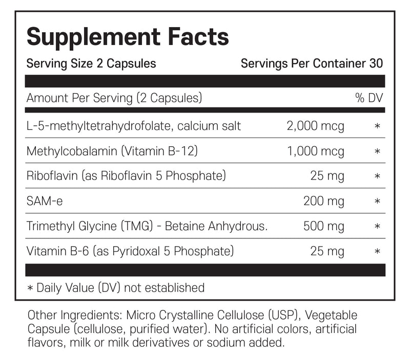 클린랩스 어드밴스 메칠레이션 포뮬러 60캡슐 - Kleen Labs Advanced Methylation Formula 60 cap