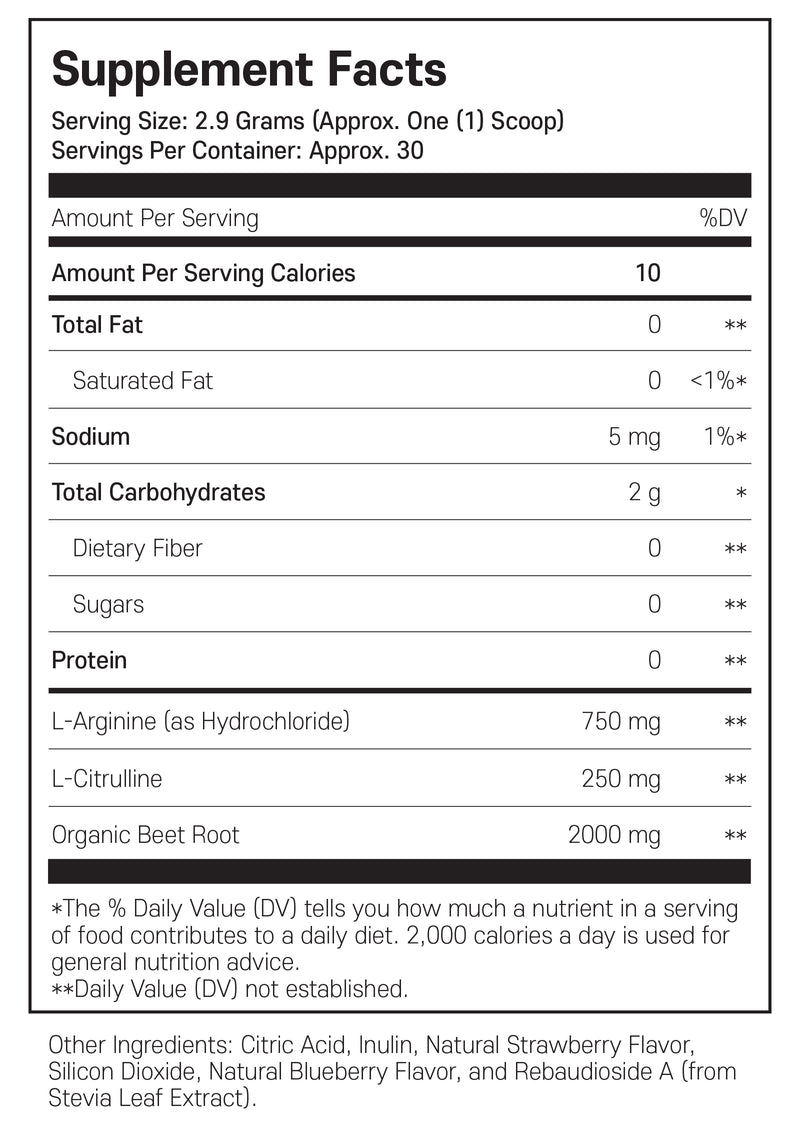 마이클즈 헬스 아르기닌 시트룰린 유기농 비트 파우더 3.1 oz - Michael's Health Arginine Citrulline Powder 3.1 oz