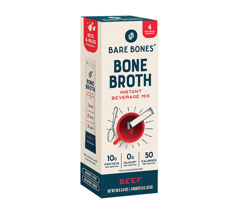 배어 본스 본 브로스 믹스 비프 4개입 - Bare Bones Bone Broth Beef 4 packets