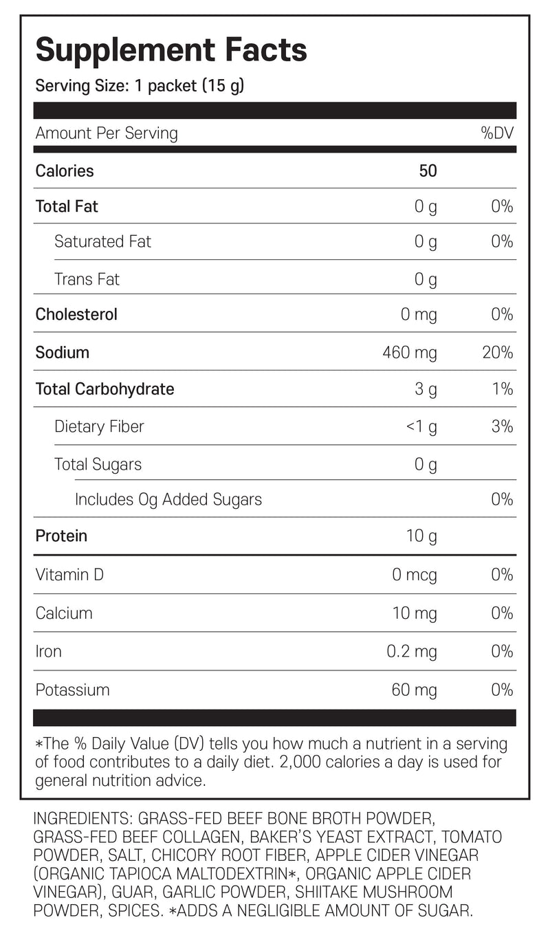 배어 본스 본 브로스 믹스 비프 12개입 - Bare Bones Bone Broth Beef 12 packets