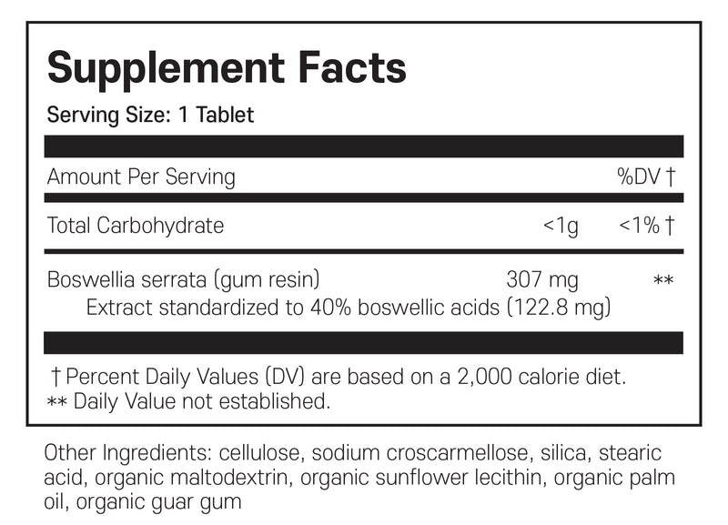 네이처스웨이 보스웰리아 프리미엄 추출물 60정 - Nature's Way Boswellia Premium Extract 60 tab