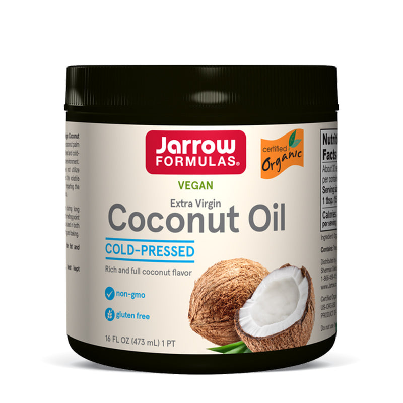 재로우 유기농 엑스트라버진 코코넛 오일 16oz - Jarrow Extra Virgin Coconut Oil Organic 16oz