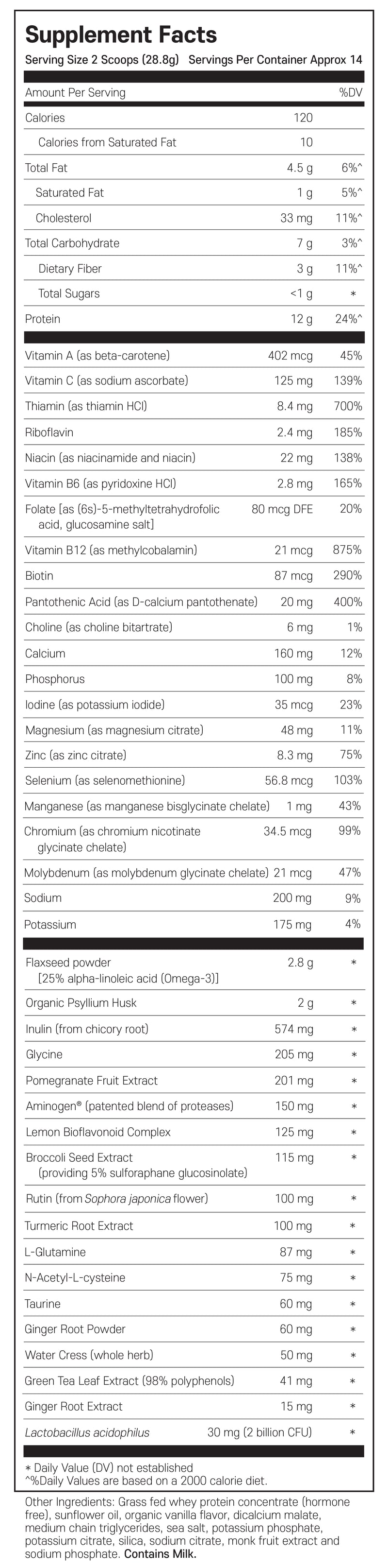 네츄럴 하트 닥터 목초사육 유청단백질 바닐라맛 403.2g - Natural Heart Doctor Daily Defense Vanilla 403.2g