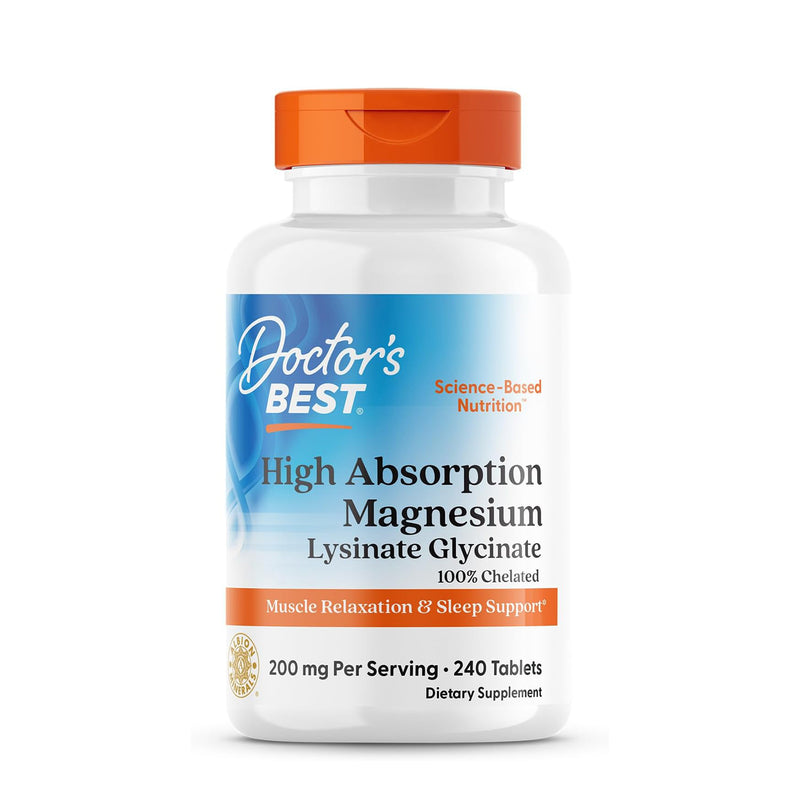 닥터스 베스트 고흡수 마그네슘 200mg 240정 - Doctor's Best High Absorption Magnesium 200mg 240 tab