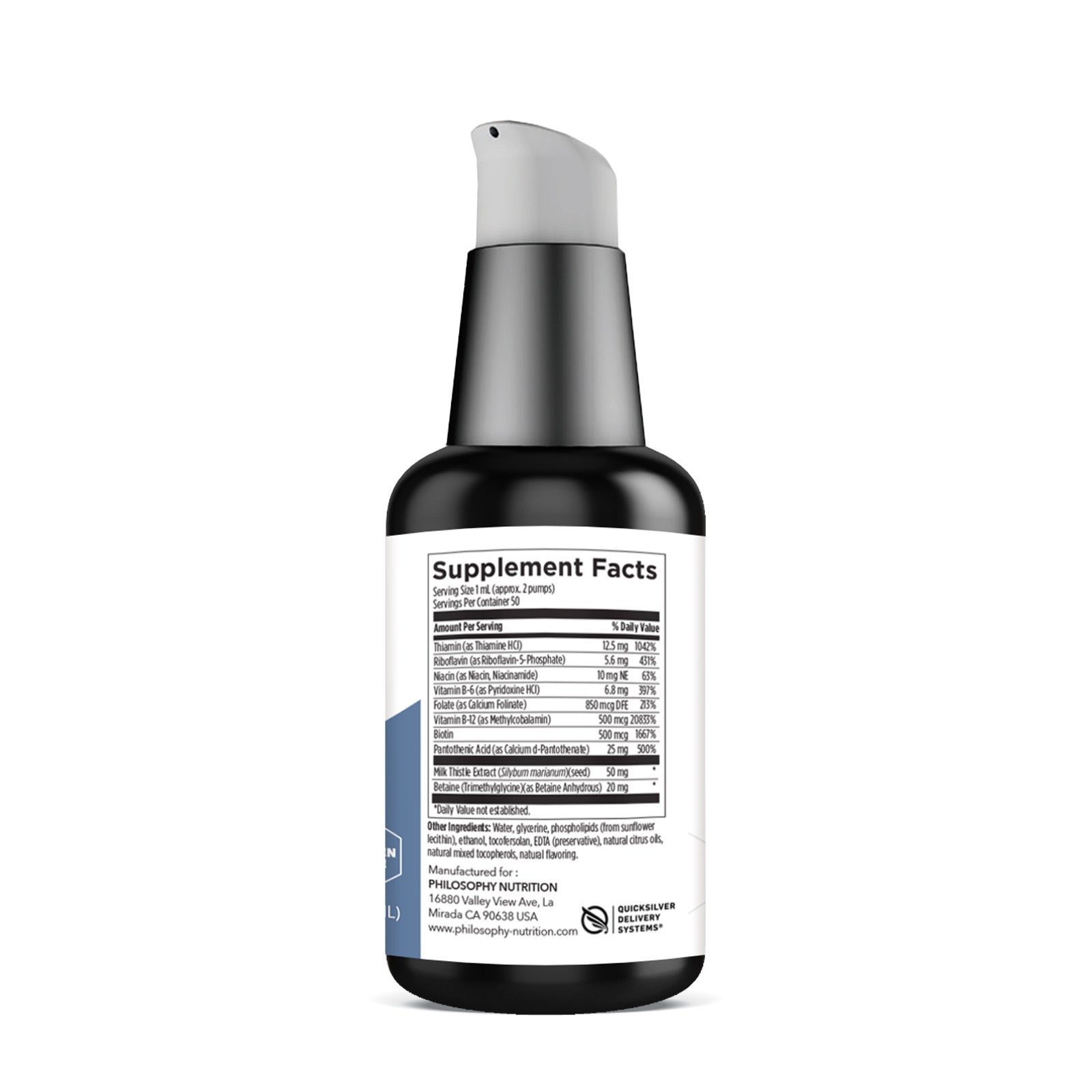 필로소피 액상 리포소말 비타민 B 복합체 50ml Philosophy Nutrition Liposomal B Complex