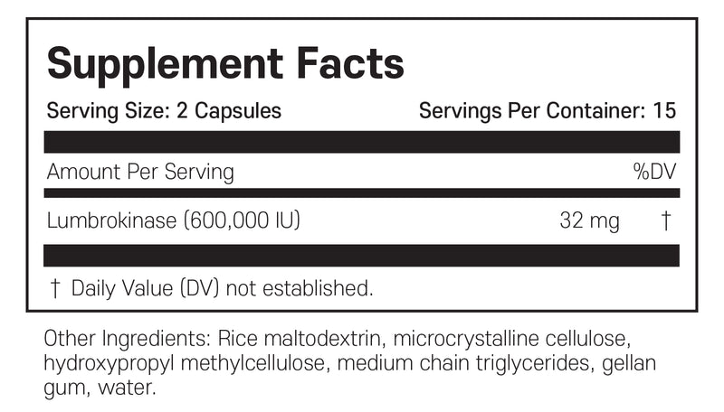 ARG 룸브로키나제 순환계 서포트 30캡슐 - ARG Lumbrokinase Circulatory System Support 30 cap