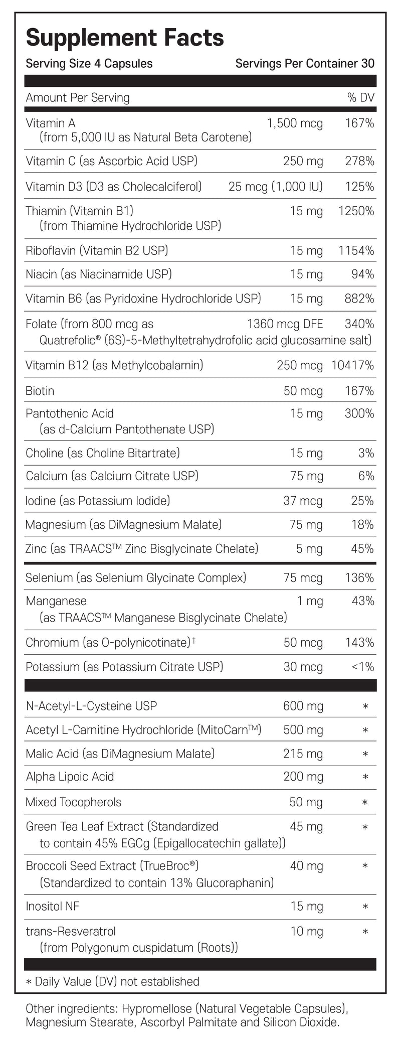 필로소피 미토콘드리아 멀티 종합 비타민 120캡슐 - Philosophy Nutrition Mitochondrial Multi 120 cap