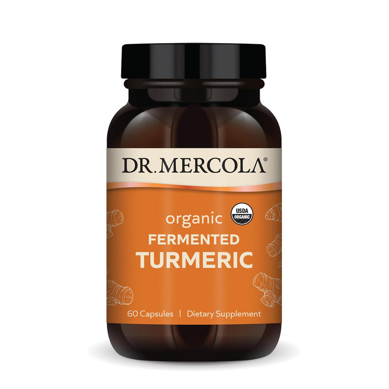 닥터머콜라 유기농 발효 강황 60캡슐 - Dr.Mercola Organic Fermented Turmeric 60 cap