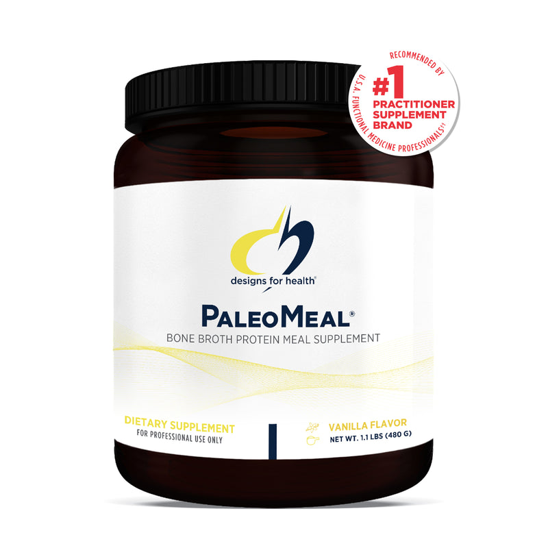 디자인 포 헬스 팔레오밀® 본브로스 콜라겐 프로틴 바닐라맛 480g - Design for Health PaleoMeal® Vanilla 480g