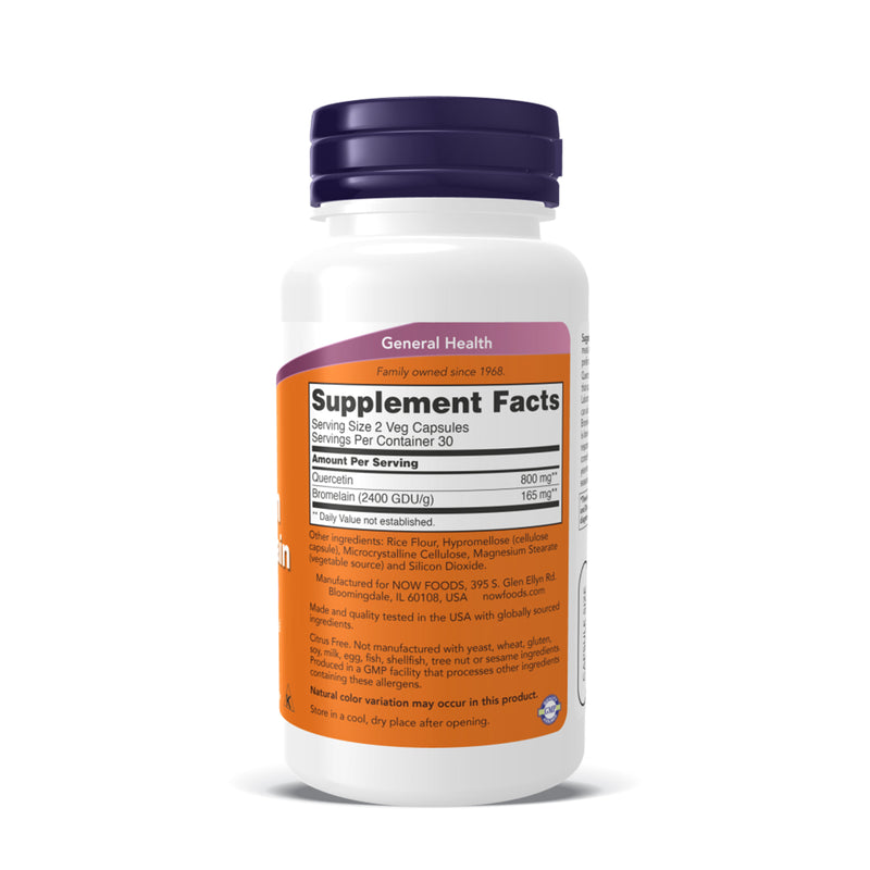 나우푸드 케르세틴 with 브로멜라인 120캡슐 - NOW Foods Quercetin with Bromelain 120 cap