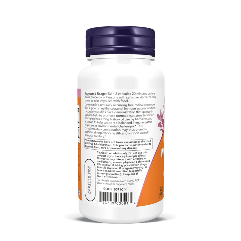 나우푸드 케르세틴 with 브로멜라인 120캡슐 - NOW Foods Quercetin with Bromelain 120 cap