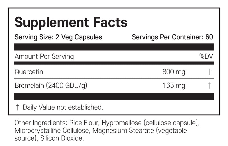 나우푸드 케르세틴 with 브로멜라인 120캡슐 - NOW Foods Quercetin with Bromelain 120 cap