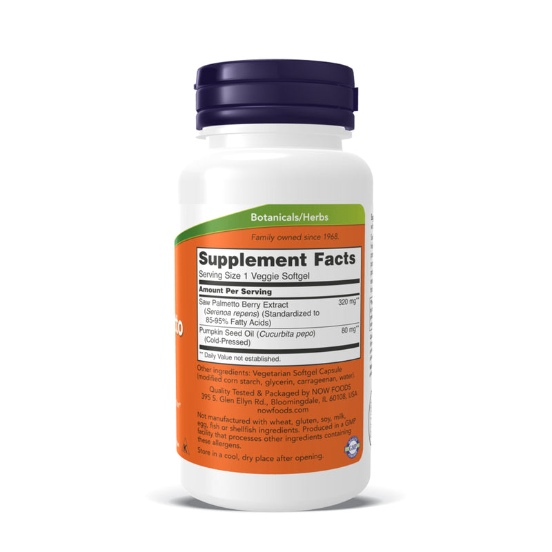 나우푸드 쏘팔메토 320 mg 남성건강 90정 - NOW Foods Saw Palmetto Extract 320 mg 90 softgel