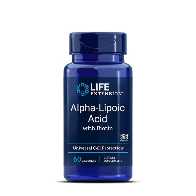 라이프익스텐션 알파리포산 250mg + 바이오틴 60캡슐 - Life Extension Alpha Lipoic Acid with Biotin 250mg 60 cap