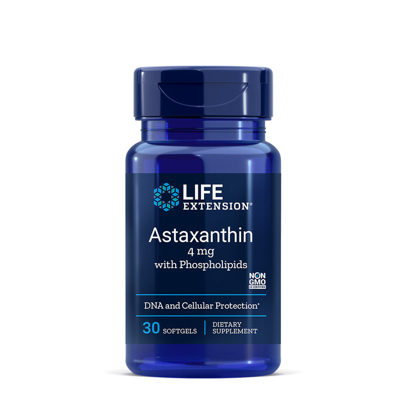 라이프익스텐션 아스타잔틴 항산화제 4mg 30캡슐 - Life Extension Astaxanthin with Phospholipids 4mg 30 softgel