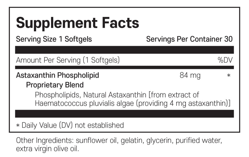 라이프익스텐션 아스타잔틴 항산화제 4mg 30캡슐 - Life Extension Astaxanthin with Phospholipids 4mg 30 softgel