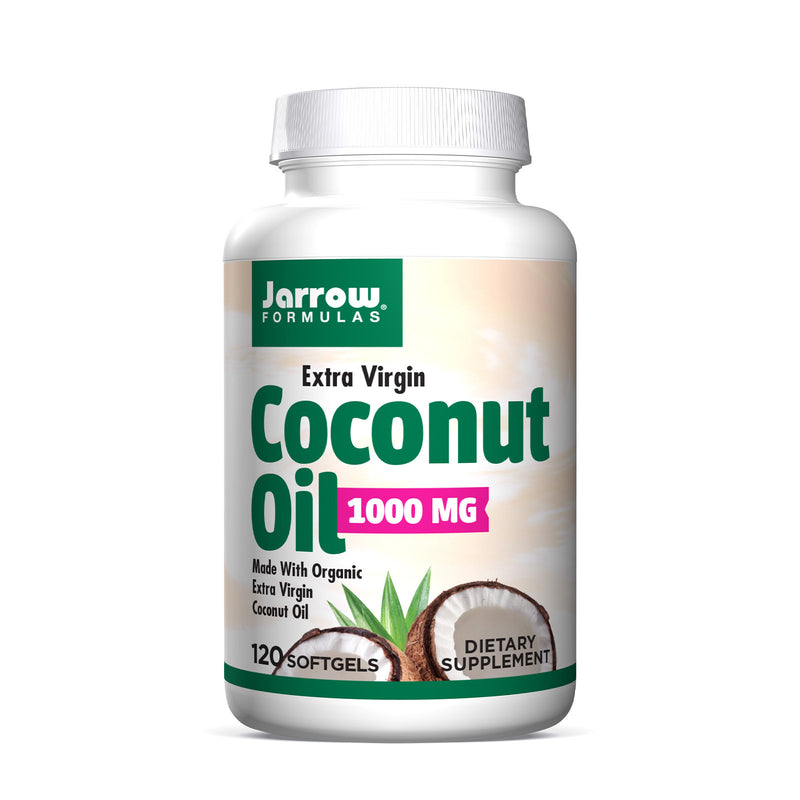 재로우 유기농 엑스트라버진 코코넛 오일 120캡슐 - Jarrow Extra Virgin Coconut Oil Organic 120 softgel