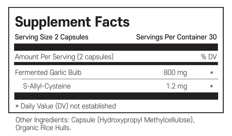닥터머콜라 발효 흑마늘 60캡슐 - Dr.Mercola Fermented Black Garlic 60 cap