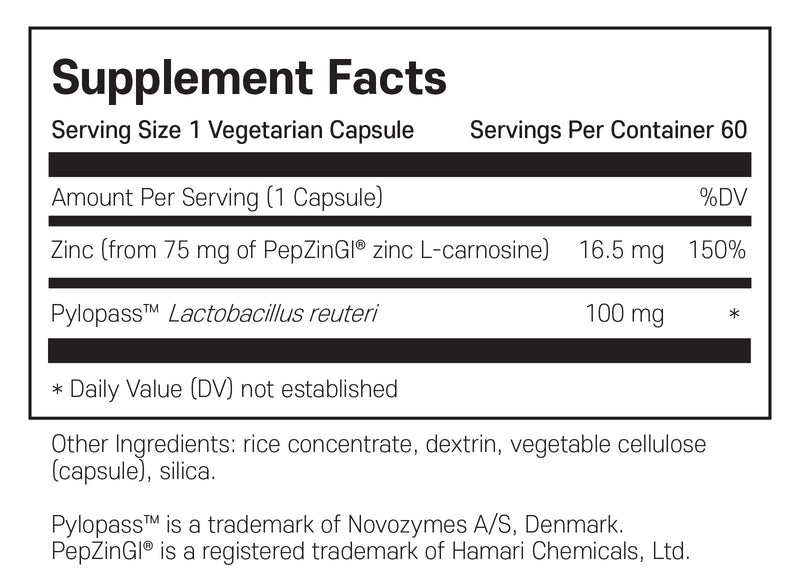 라이프익스텐션 위점막보호 아연 카르노신 60캡슐 - Life Extension Gastro-Ease™ 60 vegetarian cap