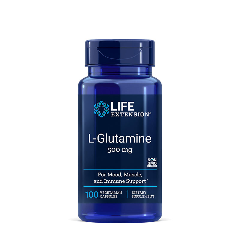 라이프익스텐션 L 글루타민 500mg 100 캡슐 - Life Extension L Glutamine 500mg 100 vegetarian cap