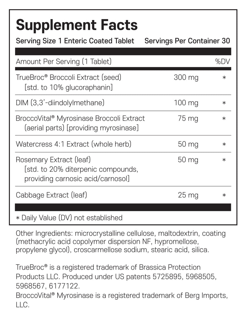 라이프익스텐션 십자화과 식물 추출물 30정 - Life Extension Optimized Broccoli and Cruciferous Blend 30 tab