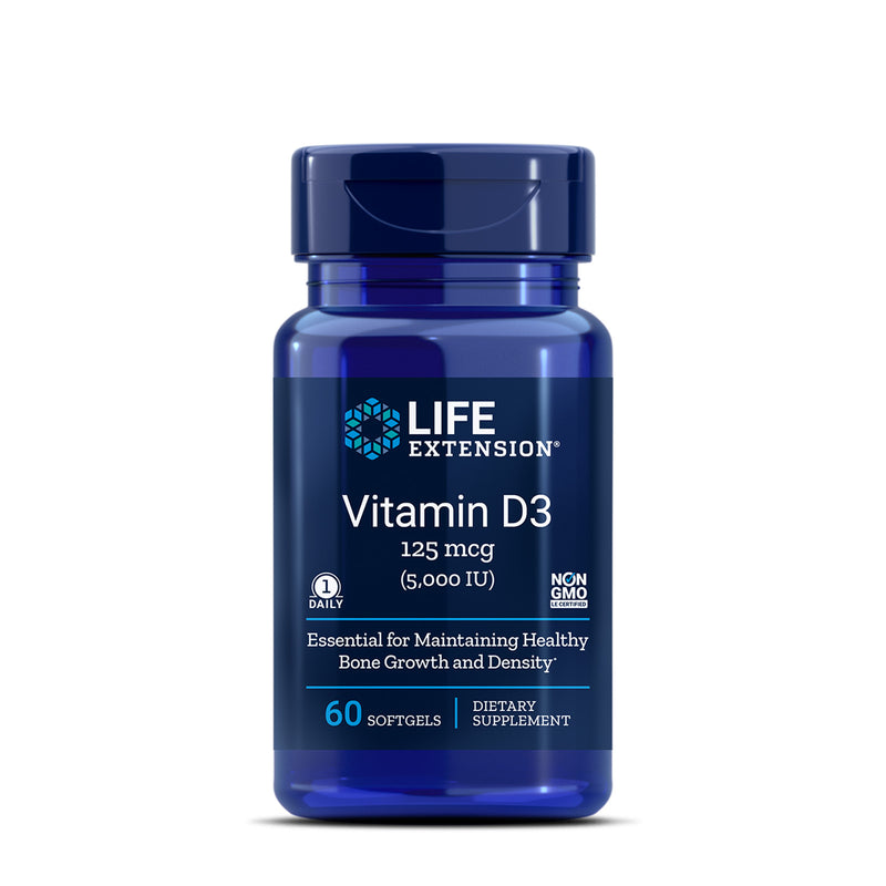라이프익스텐션 비타민 D 5000 IU 60캡슐 - Life Extension Vitamin D 5000 IU 60 Softgel